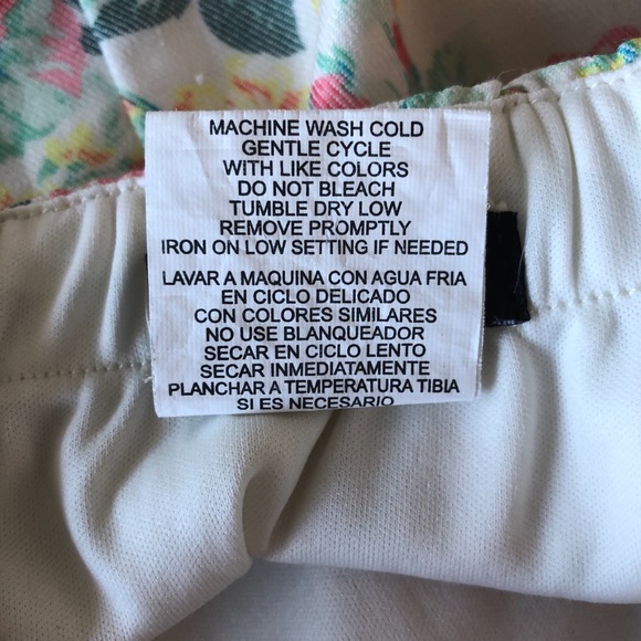 As U Wish Floral Denim Strapless Mini a Dress - Picture 4 of 7